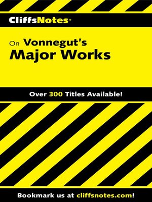 cover image of CliffsNotes Vonnegut's Major Works